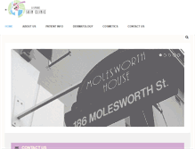 Tablet Screenshot of lismoreskinclinic.com.au